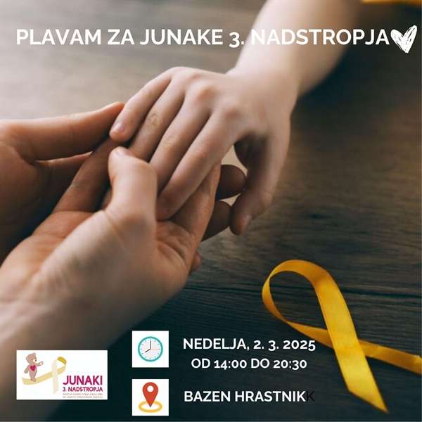 POZIV ČLANSTVU K PODPORI  DOBRODELNE AKCIJE » PLAVAM ZA                 JUNAKE 3. NADSTROPJA« - OBVESTILO ČLANSTVU  SPS